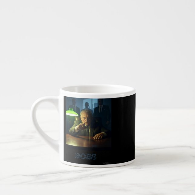 Boss w text espresso Tasse zweiseitig (Links)