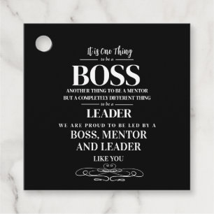 Boss Wertschätzung Woche Mentor, Leiter Geschenkanhänger