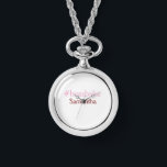 Bossbabe hashtag hellrosa hinzufügen Name Mädchen- Armbanduhr<br><div class="desc">mädchenhaftes Design</div>