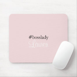 #Bosslady | Rosa | Kalligrafie | INDIVIDUELLE NAME Mousepad