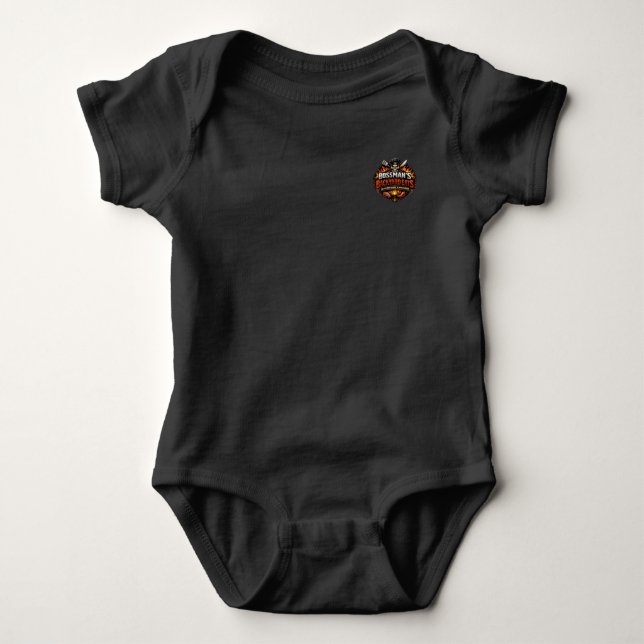 Bossman's Hinterhof-Essen Baby Strampler (Vorderseite)