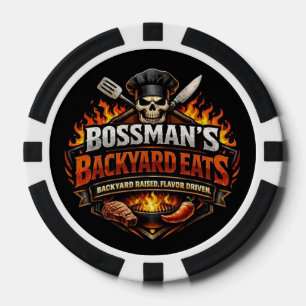 Bossmans Hinterhof-Essen Pokerchips