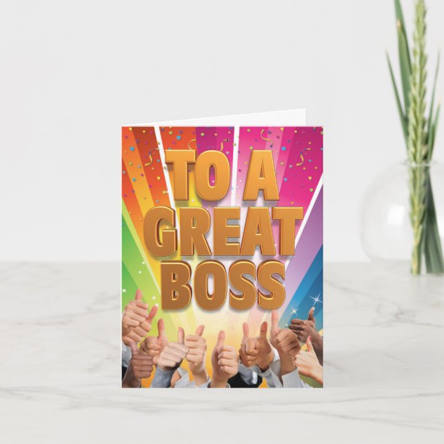 Boss's Day Grußkarte - Großer Boss Karte (Vorderseite)