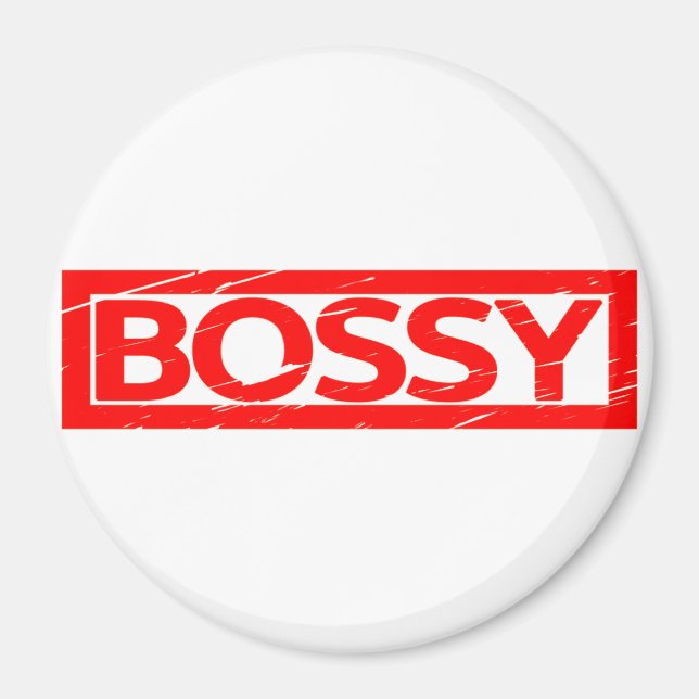 Bossy Briefmarke Magnet (Vorne)