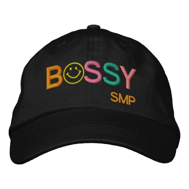BOSSY Cap by SRF Bestickte Baseballkappe (Vorderseite)