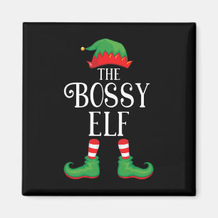 Bossy Elf Matching Group Xmas Familienfest Magnet
