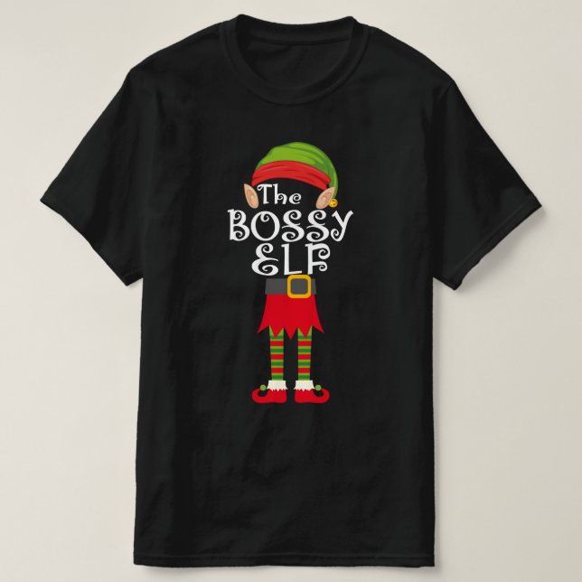 Bossy Family Matching Christmas T-Shirt (Design vorne)