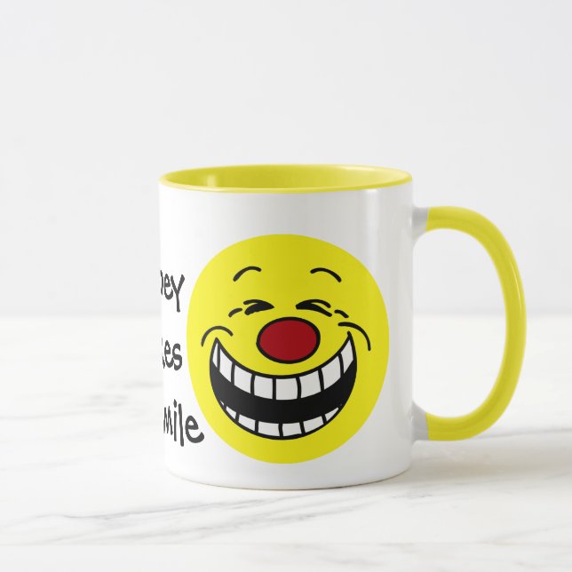 Bossy Gesicht Grumpey Tasse (Rechts)