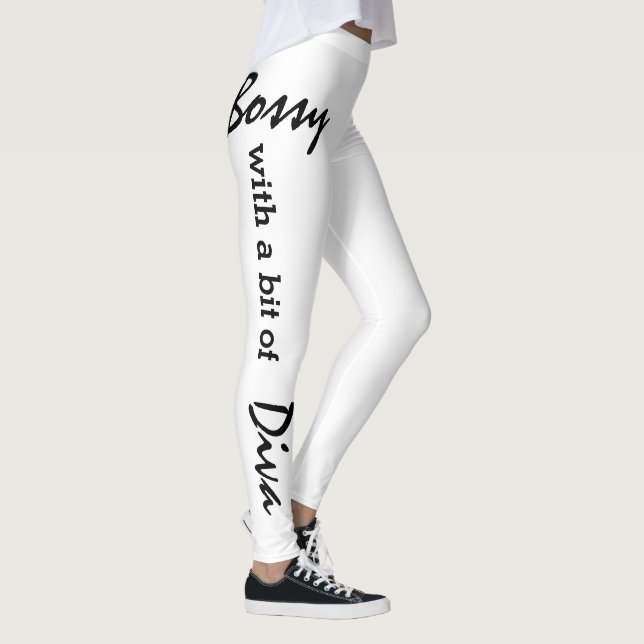 Bossy mit ein bisschen Diva  Leggings (Rechts)