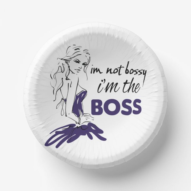 Bossy Pappteller (Vorderseite)