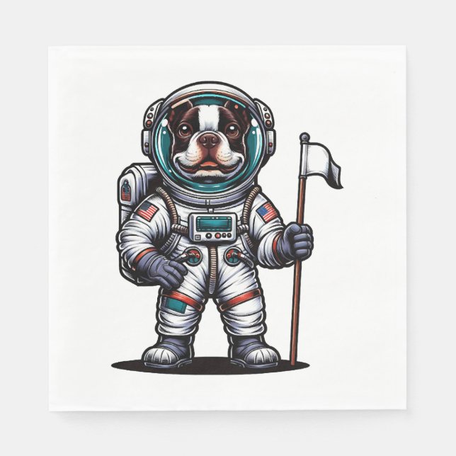 Bostie Astronaut Serviette (Vorderseite)