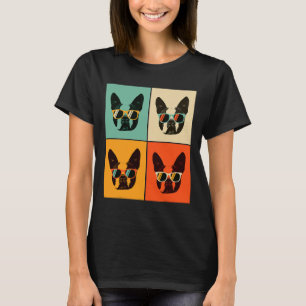 Bostie Dog Funny Boston Terrier mit Sonnenbrille T-Shirt