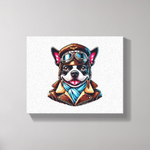 Bostie-Pilot-Design Leinwanddruck