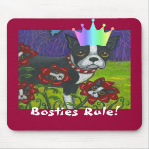 Bosties Regel! Boston Terrier Mousepad