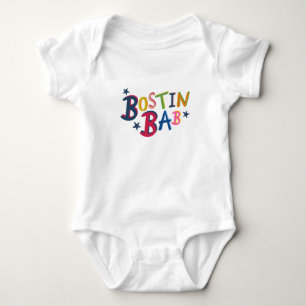 BOSTIN BAB Black Country Words Baby Bodysuit Strampler