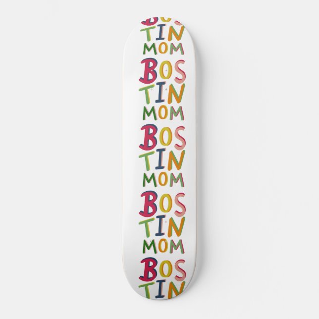Bostin Mama Black Country Words Skateboard (Vorderseite)