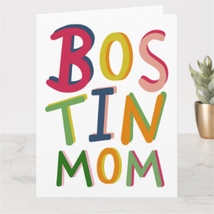 Bostin Mama Schwarzes Land Geburtstag oder Muttert Karte