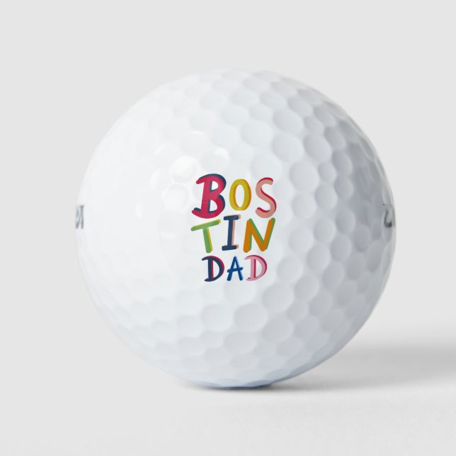 Bostin Vater Black Country Wording Golfball (Vorderseite)