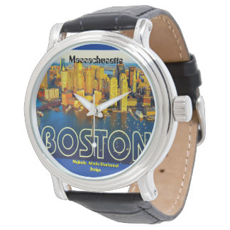 boston 2, Massachusetts - Customized Armbanduhr