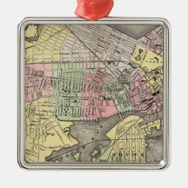 Boston 3 ornament aus metall (Vorne)