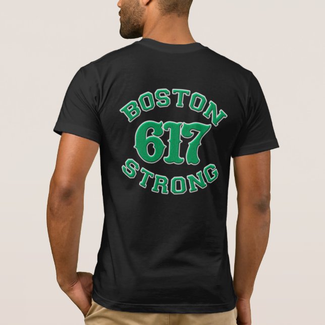 BOSTON 617 STRONG 3D Patch T-Shirt (Rückseite)