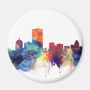 Boston Aquarellskyline Magnet
