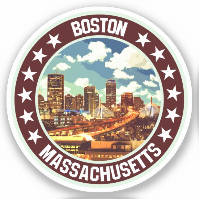 Boston Aufkleber (Vorderseite)