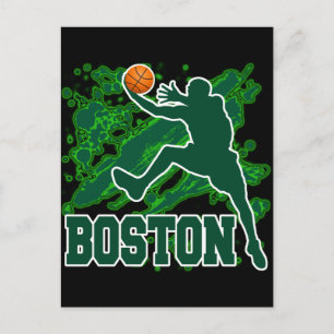 BOSTON BASKETBALL POSTKARTE