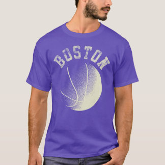 Boston Basketball Retro City Massachusetts Staat B T-Shirt