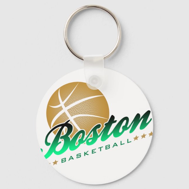 Boston Basketball Schlüsselanhänger (Vorderseite)