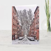 Boston Beacon Hill Snow