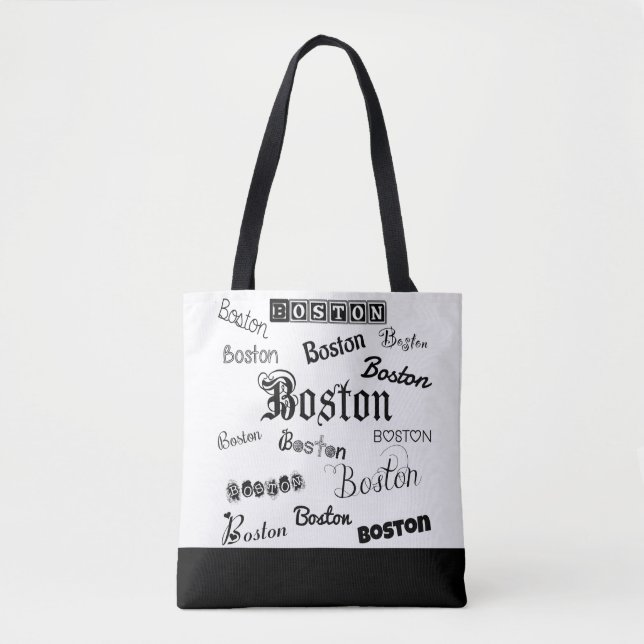 Boston Black Schriftartes Tasche (Vorderseite)