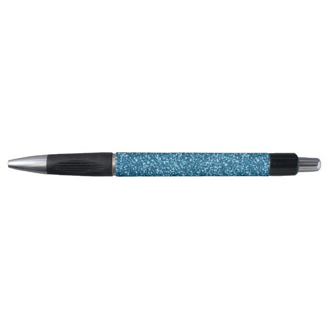 Boston Blue Glitzer Kugelschreiber (Vorderseite)