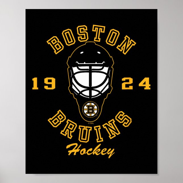 Boston Bruins Hockey Mask Black Officially License Poster (Vorne)