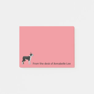 Boston Bull Terrier personalisiert Post-it Klebezettel