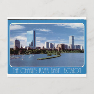 Boston Charles River Basin Altstadt-Skyline-Blick Postkarte