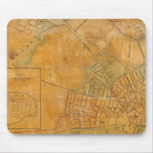 Boston, Charlestown, Cambridge, Massachusetts Mousepad