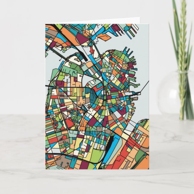 Boston City Karte (Vorderseite)