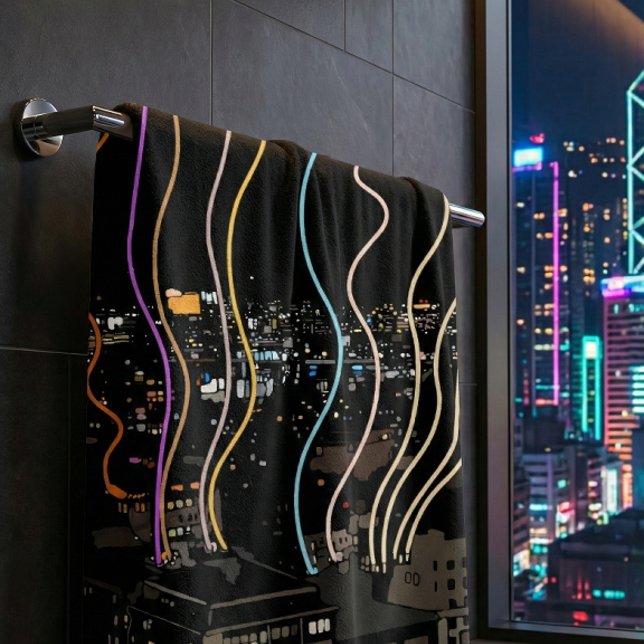 Boston City Lights Badhandtuch Set (Von Creator hochgeladen)