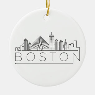 Boston City Skyline, Boston ma skyline Keramik Ornament