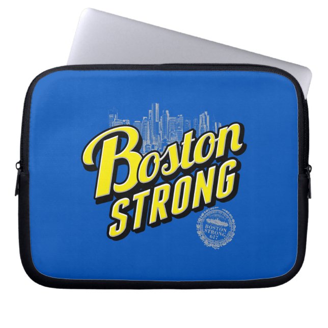 Boston City Strong Remembers Decor Laptopschutzhülle (Vorderseite)