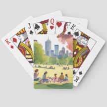 Boston Common Picnic | Wasserfarbenmalerei im Somm