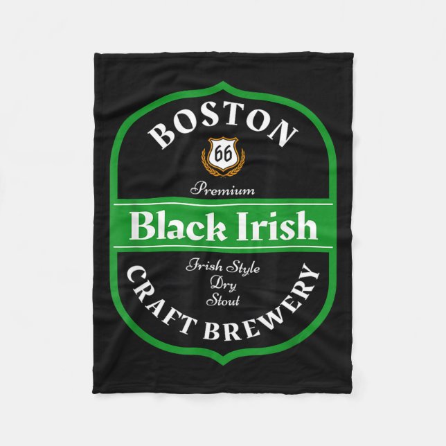 Boston Craft Brewery Boston Black Irish Stout Nove Fleecedecke (Vorderseite)