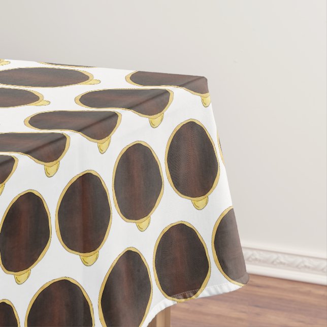Boston Cream Donut Doughnut Custard Chocolate Tischdecke (Beispiel)