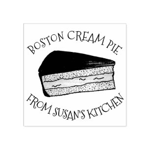 Boston Cream Pie von der Küche von Gummistempel