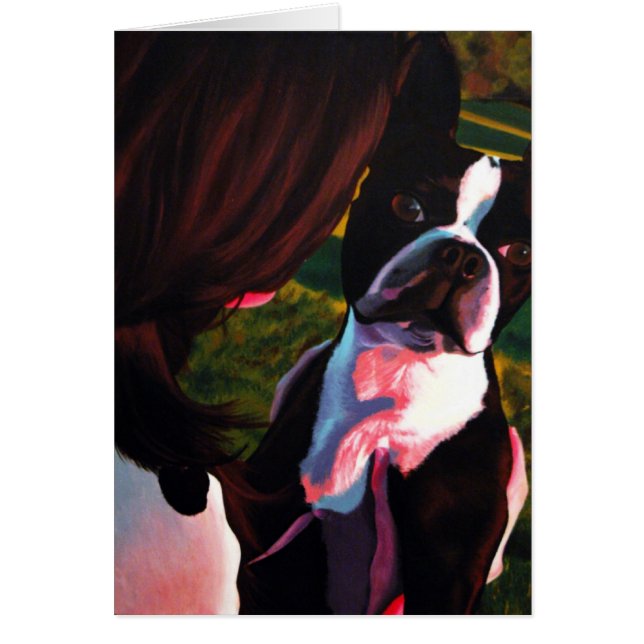 Boston dans la carte rouge de projecteur (Devant)