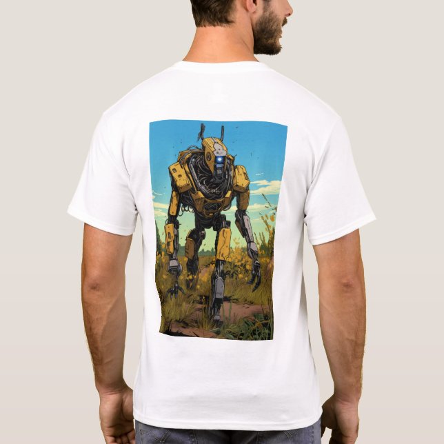 Boston Dynamics Robot Exploration Hot Prairie - T- T-Shirt (Rückseite)
