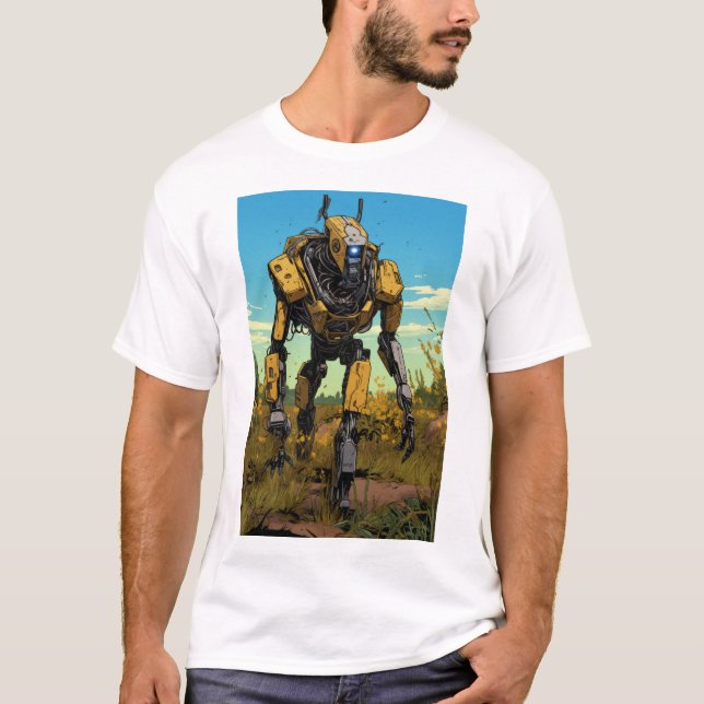 Boston Dynamics Roboter in Hot Prairie Fully .PNG  T-Shirt (Vorderseite)