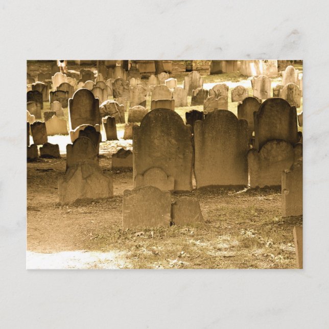 Boston-Friedhof Postkarte (Vorderseite)