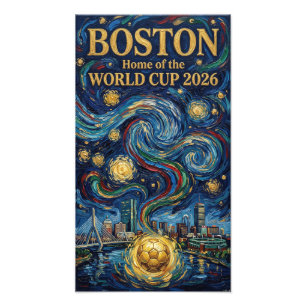 Boston Fußball Kunst 2026 Skyline Stadion Design Fotodruck